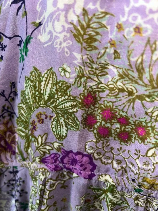 Pilcro Lavender Floral Button-Up Blouse - Picture 6 of 8